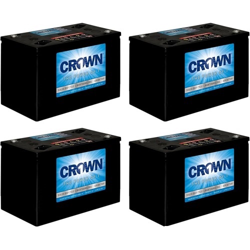 Crown 6CRV215 6V AGM Deep Cycle Battery 215Ah Grp 6V-27 Sealed 4 Pack
