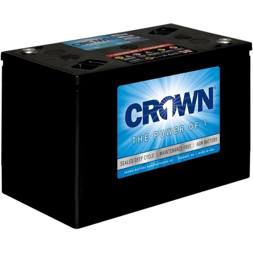 Crown 6CRV215 6V AGM Deep Cycle Battery 215Ah Grp 6V-27 Sealed