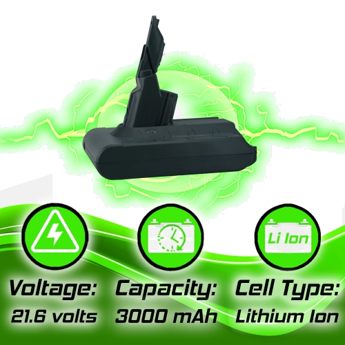 21.6V 3000mAh Replacement Battery for Dyson V7 SV11 Animal V7 Extra V7 Trigger