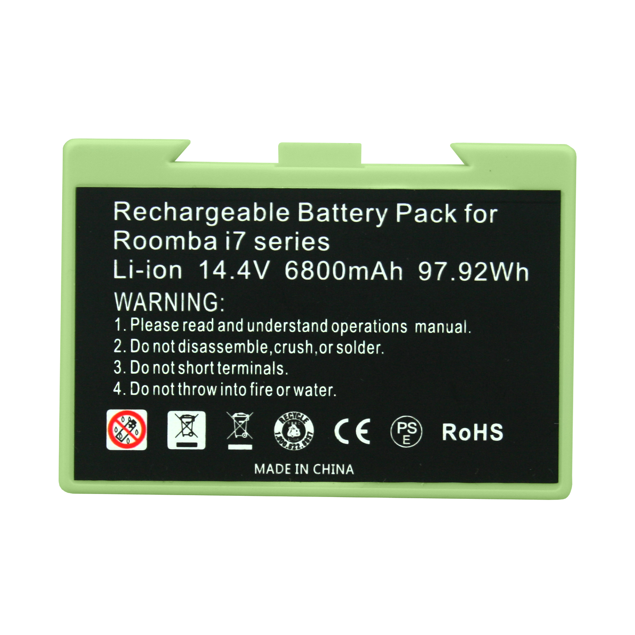 14.4v Li-ion iRobot Roomba Replacement Battery For ABL-D1, 4624864, ABL-D2