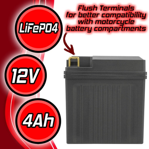 Banshee 12V LiFEPO4 Motorcycle Battery YTXZ10S 7