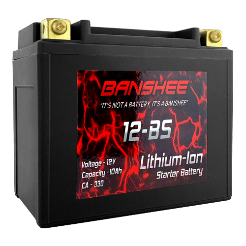 Lithium Ion 12-BS Sealed Motorcycle Starter Battery