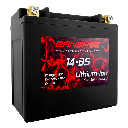 Lithium Motorcycle Battery Replaces YTX14-BS Lightweight Lithium Ion Battery