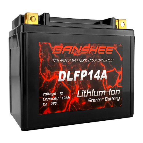 Banshee Lithium LifePO4 Replacement for YTX12-BS High Performance Maintenance Free Sealed Motorcycle Battery