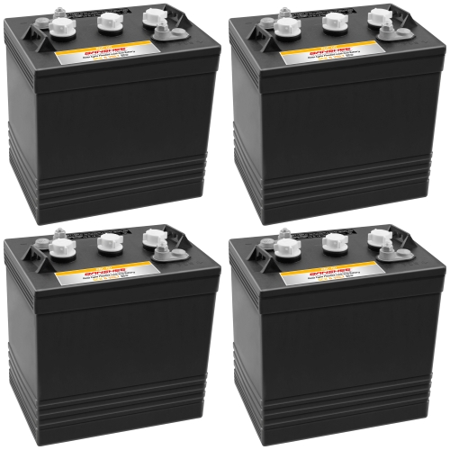 4 Pack (24V Combo) of Banshee Heavy Duty 6V Flooded Lead Acid Batteries, Replaces Trojan T105, T125, T145, T605