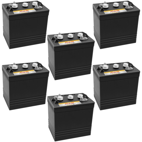 6 Pack (36V Combo) of Banshee Heavy Duty 6V Flooded Lead Acid Batteries, Replaces Trojan T105, T125, T145, T605