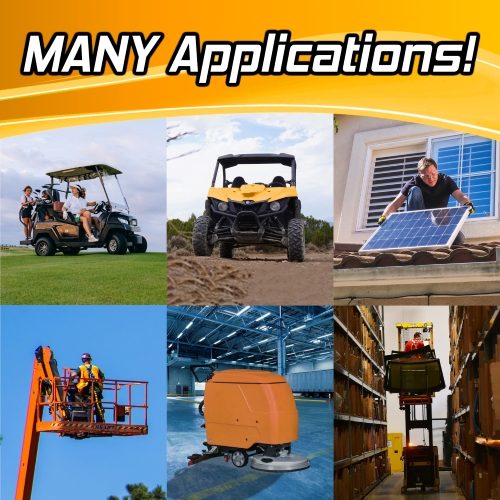 Banshee Heavy Duty 8V Flooded Lead Acid Battery, Replaces Trojan T875