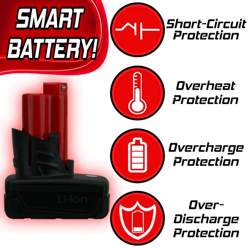 Banshee High Capacity Replacement for M12 Red lithium Battery