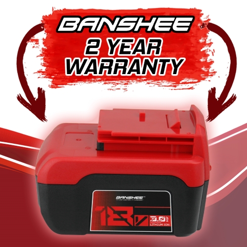 Banshee replacement for Porter Cable 18 Volt Battery PC18B 18Volt - 2 YEAR WARRANTY Li-Ion