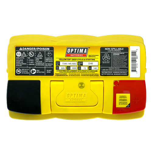 Optima H6 9048-148 800CCA YellowTop Car Battery Replacement ford