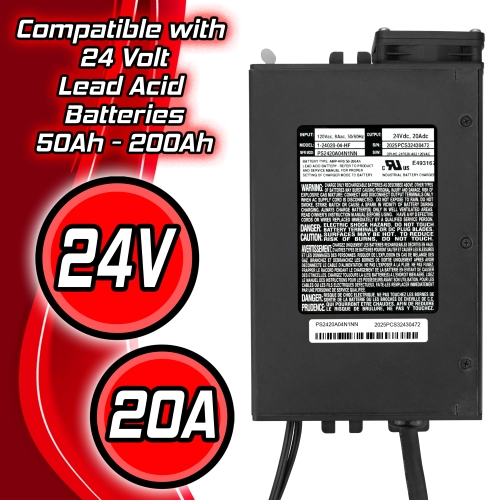 Hyster W45ZHD HY 4629451 24V 20 Amp Charger for Flooded Batteries & More 2