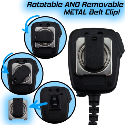 Water-Resistant Speaker Mic 4 MOTOROLA CP150 CP185 CP200 P110 P1225 PR400 GP68