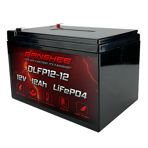 Banshee 12 Volt 12Ah Lithium Deep Cycle Battery