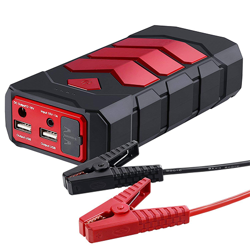Car Jump Starter, 10A Portable Charger Power Bank with LED Flash Light