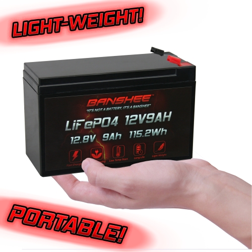 12V 9AH LiFePO4 Lithium Battery