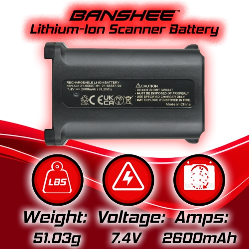 Symbol KT-21-61261 Replacement  Scanner Battery By Banshee 2
