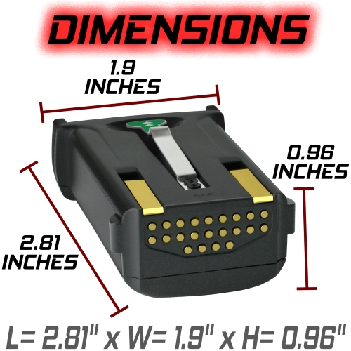 Battery for Symbol 21-65587-01,21-65587-02,BRTY-MC90SAB00-01,KT-21-61261,MC9050 3