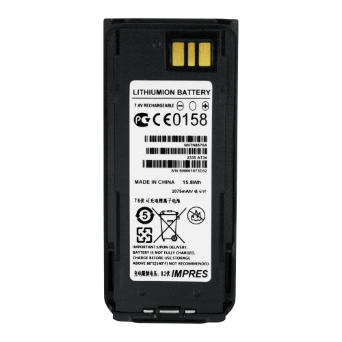 Banshee 7.4V 2075mAh 15.8Wh Lithium Ion Battery Replacement for Motorola Two-Way Radios: MTP8550Ex, MTP8550, MTP8500Ex, MTP8500