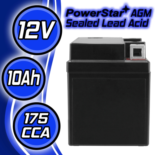 12A-BS PowerStar SLA AGM Battery 2