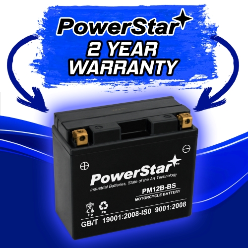 PowerStar GEL UT12B-4 YT12B-BS 12V Battery for Yamaha YZF R6 R1 1999 2000 2001 2002