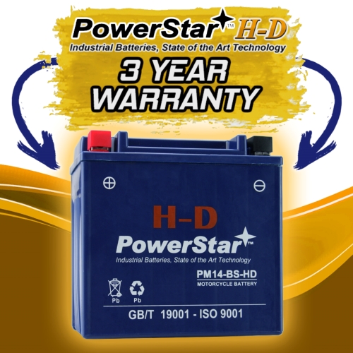 14-BS PowerStar HD SLA AGM Battery