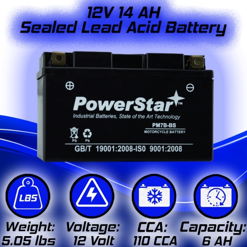 7B-BS PowerStar SLA AGM Battery