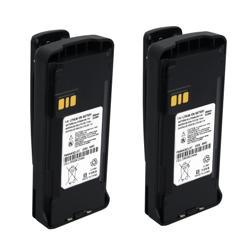 2 x PMNN4081AR PMNN4082 Battery fits Motorola CP185 CP100D Two-Way Radios