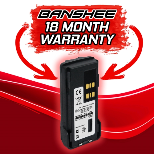 Banshee PMNN4409-C 7.4 Volt 2600mAh 19.24Wh Lithium Ion Battery Replacement for Motorola Part Numbers: PMMN4409, PMNN4406, PMNN4407, PMNN4409, and More