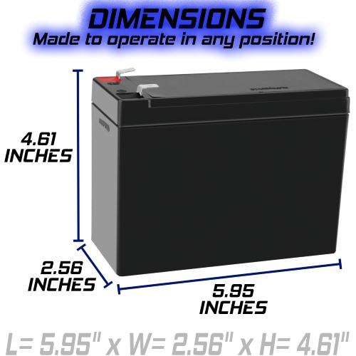 PowerStar 12V 10Ah BP10-12 PWL12V100 A512 10.0SR 10.0S Rechargeable SLA Batt 5