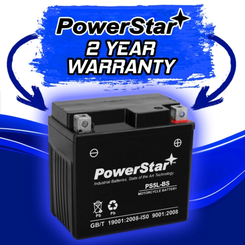 YTX5L-BS AKA CTX5L-BS Motorcycle/PowerSport Battery 1