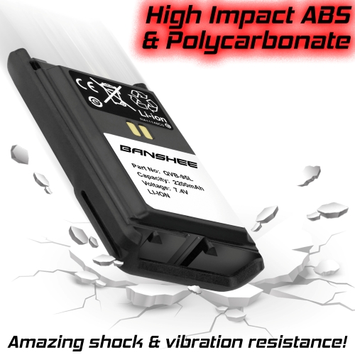 FNB-V96 FNB-V96Li Battery 2200mAh Replacement for Yaesu Vertex VX-350 VX-351 VX-354 VX-359 Two Way Radio 3