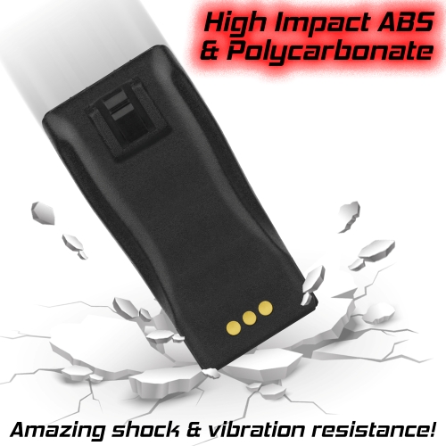 NNTN4851A NNTN4851 Ni-MH Battery Replacement for Motorola Portable Radio CP200 CP200D CP200XLS PR400 CP250 CP450 CP450LS GT-2050 NNTN4851A NNTN4496 NNTN4497 with Belt Clipâ€¦ 3