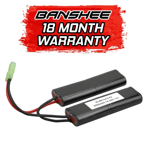 Banshee 9.6V 2000mAh Replaces Cybergun Thompson M1A1 SMG Airsoft AEG Gun