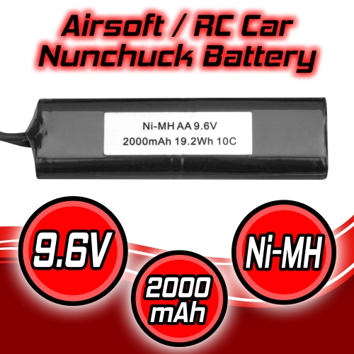 Banshee 9.6V 2000mAh Replaces Cybergun Thompson M1A1 SMG Airsoft AEG Gun