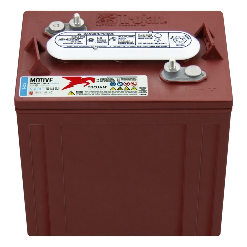 TROJAN T-125  6 VOLT, SIZE GC2, 240AH DEEP CYCLE FLOODED BATTERY OR EQUIVALENT MODEL