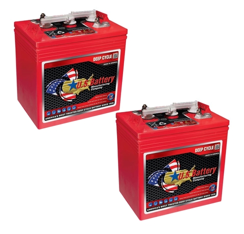US Battery US145 T145 6 Volt, 250 AH Deep Cycle Battery - 2 Pack