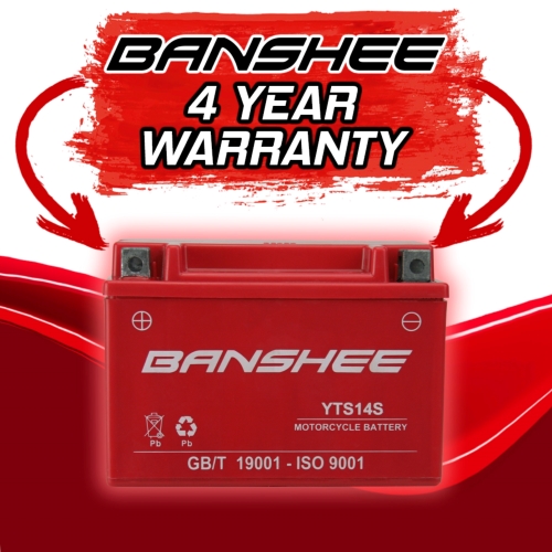 Banshee Battery YTZ14S 12V 11.2Ah 230CCA SLA Power Sport Battery 1