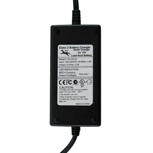 12V 3AH Battery Charger with 3-stage Modes Shortcircuit Protection-2YR Warranty